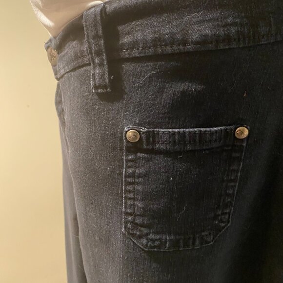 Run and Fly Women's Wide-Leg Jeans Black Size 24 - Picture 4 of 12